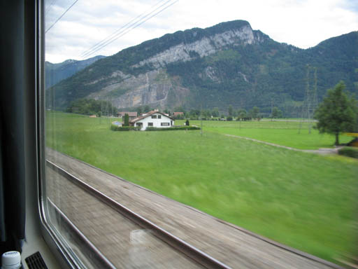 Train journey Zurich to