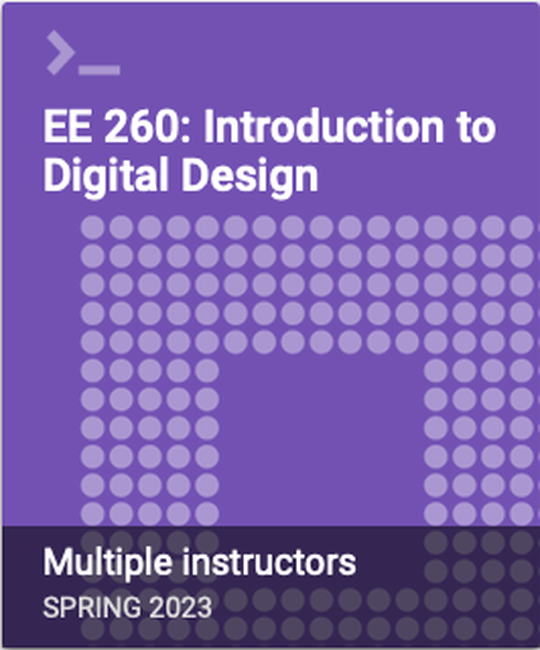 EE260: Introduction to Digital Design