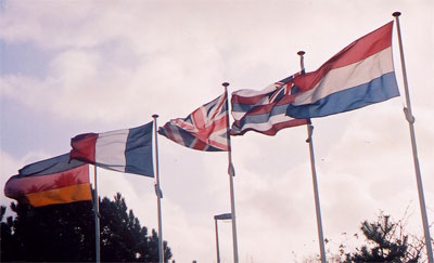 Hawaiian Flag flying at The Hague