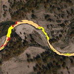 Habitat map of the South Llano River near Junction, Texas integrating aerial and side-scan sonar data